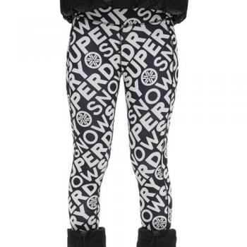Superdry Noir Legging 40 Ski Femme