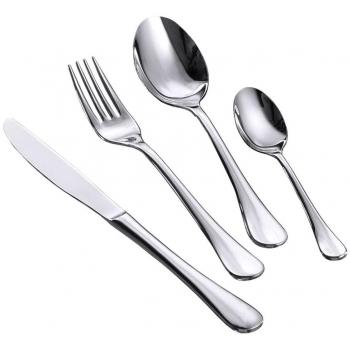 Klassische Edelstahl Dessertgabel LUNA – 3er Set