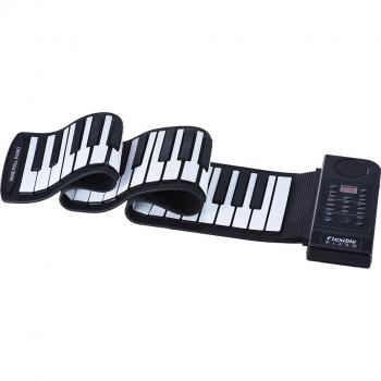 Flexible Silicone Roll-Up Piano with USB MIDI