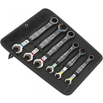 WERA 05020022001 Ratcheting Combination / Double Open-Ended Metric Wrenches (6 Piece Set)