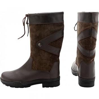 Greenwich Outdoor‑Stiefel, Leder/Wildleder Kamel, kurz, 38