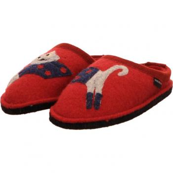 Haflinger Chaussons Confort Rouge