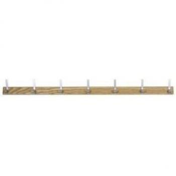 Sleek and Modern 1000mm Coat Rack with 5 Durable Hooks in Bright Silver