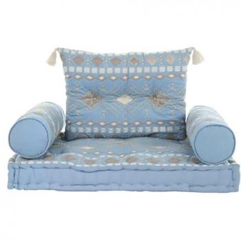 Sillón Cuatro Elementos Algodón 90x50x55 Azul