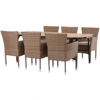 Ebuy24 Garten-Essgruppe mit 6 Stühlen