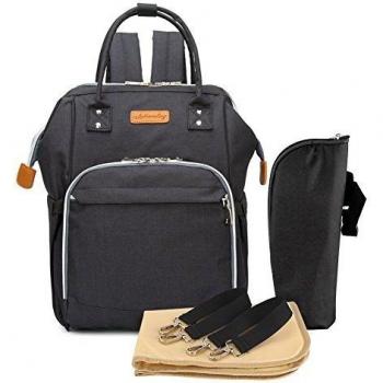 Stoffa Mamma Borsa Nappies 55L con Tasche Isolanti