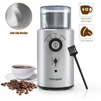 Homgeek Spice Grinder con Ciotola Staccabile