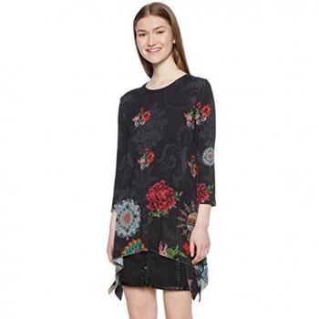 Desigual Camiseta para Mujer TS_cronosk, Negro 2000, Talla L