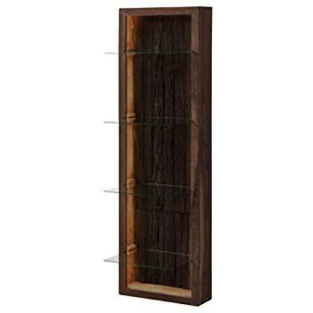 Tagère murale en acacia laqué marron 204