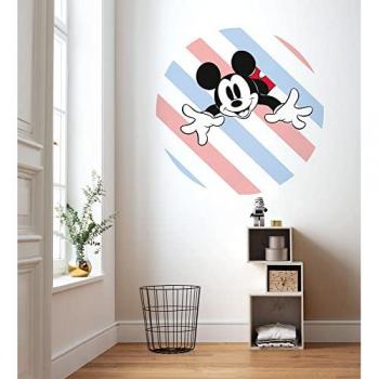 Mickey Hang in There Wandtattoo, rund, selbstklebend, 125x125 cm