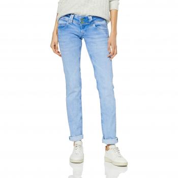 Pepe Jeans Damen Venus Straight Jeans, Blau, W27/L32