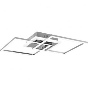 Plafoniera Led Doppio Quadrato 58 cm – Sistema di Regolazione Intensità e Interruttore Incorporato