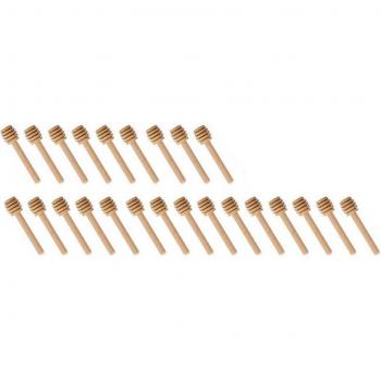 Caneaux de miel en bois – Lot de 100, poignée et cuillère à miel