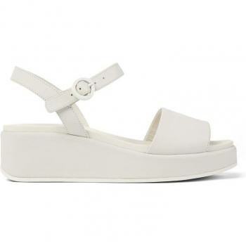 Sandalias de mujer Camper Misia en piel color blanco