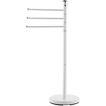 Portasciugamani a piantana 3 bracci bianco