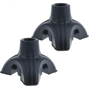 2-Pack Non-Slip Rubber Tripod Tips for 16mm Walking Sticks