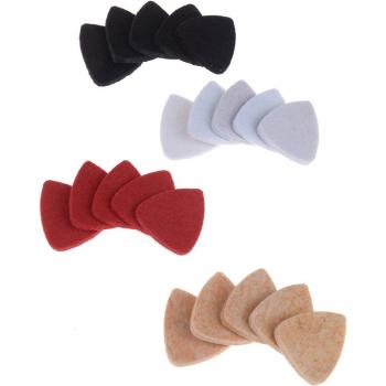 Plectrums doux en feutre pour instruments