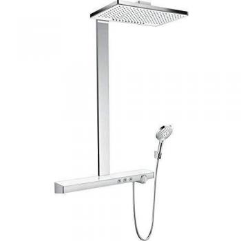 Hansgrohe Rainmaker Select 460 Showerpipe, 2jet, mit Thermostat, EcoSmart, weiß/chrom