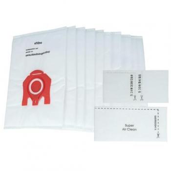 White 10‑Pack MicroFleece Bags – Compatible with Miele Parquet 2000 & 500