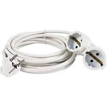 REV 3 Meter White Extension Cable 16A H05VV-F 3G 1.5mm²