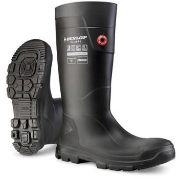Dunlop Purofort TerraPro Full Safety Black Wellington Boot Size 43