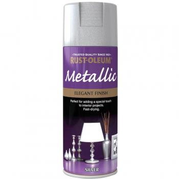 Silver Metallic Spray Paint by Rust-Oleum 400ml