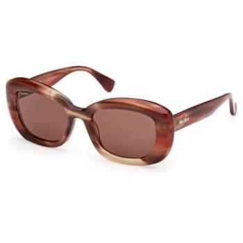 Max Mara MM0170 Elizabeth 1 Orange‑Horn Ladies’ Sunglasses – 53 MM