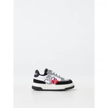 Dsquared2 Scarpe sportive in pelle e mesh bianche Taglia 22