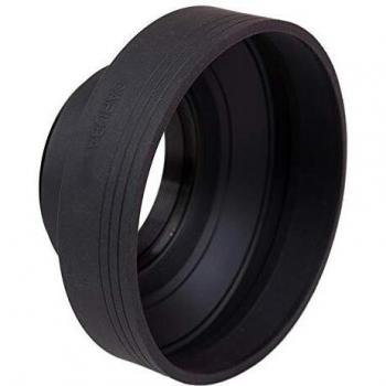 Paraluce 55 mm Nero in Gomma – Caruba 3‑in‑1