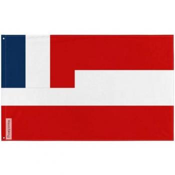 Tahitian Wave Flag 64x96cm Polyester Print, Two-Sided, Iron Eyelets