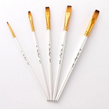 5Pcs/Set Wooden Handle Artist Paint Brushes