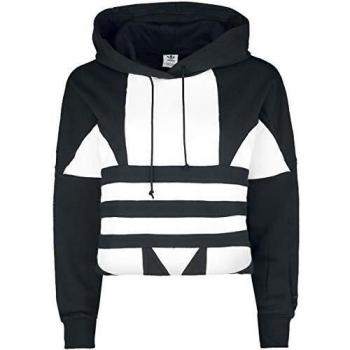 Adidas Womens LRG Colorblock C‑Hood – Black/White