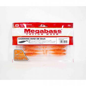 Megabass Hazedong Shad SW 3 Zoll Durchsichtiges Orange