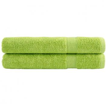 Serviettes de bain Solund 2 pièces vert pomme – VidaXL