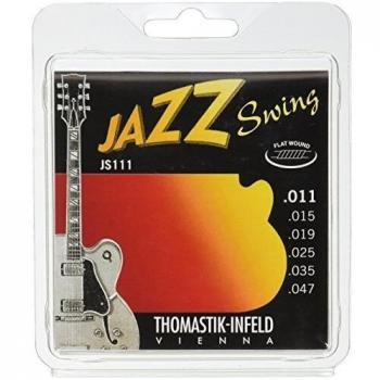 Thomastik JS111 Jazz Swing Flatwound Electric Brass Plated Trebles 11