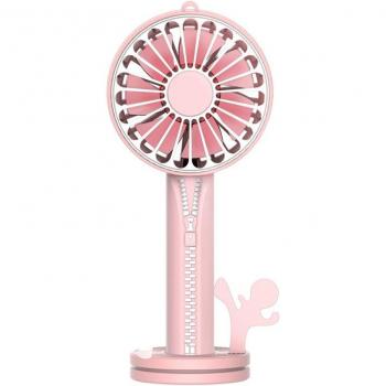 Ventilador recargable de mano con cremallera