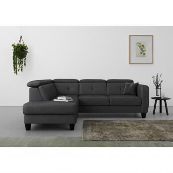 Sofa Eckbett SIT & MORE Belluci L‑Form – Federkern, wählbare Schlaf