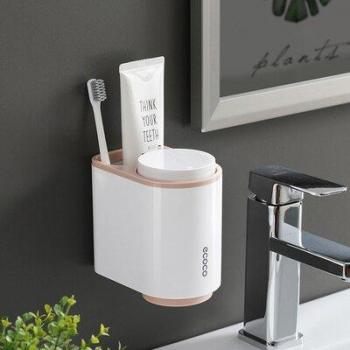 Wall-Mounted Toothbrush Storage Shelf