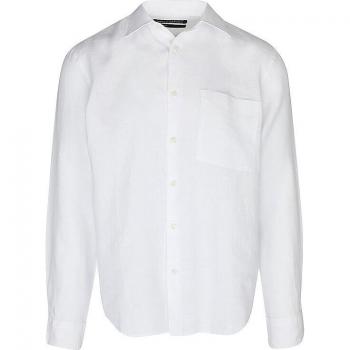 MARC O'POLO Herren Leinenhemd Regular Fit Weiß XL