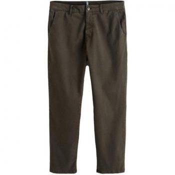 Soft‑Touch Dark Brown Tailored Trousers