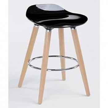 Tabouret Léna Noir en ABS pour Bar