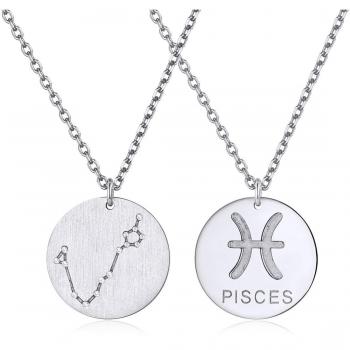 Médaille Signe Astrologique Poissons Argent 925