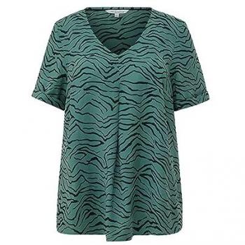 TRIANGLE Weiche Bluse, Kurzarm, Modalmix