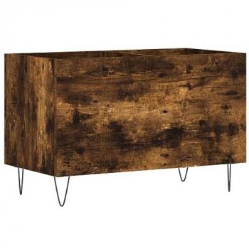 Mobile Porta Dischi, Mobile per Documenti Rovere Fumo 74,5x38x48 cm Legno Multistrato Vidaxl