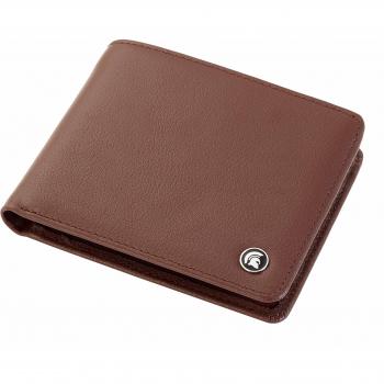 POWR Men's Genuine Leather Wallet with ID Window, RFID Blocking