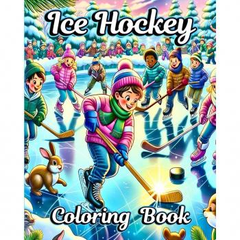 Ice Hockey Coloring Book