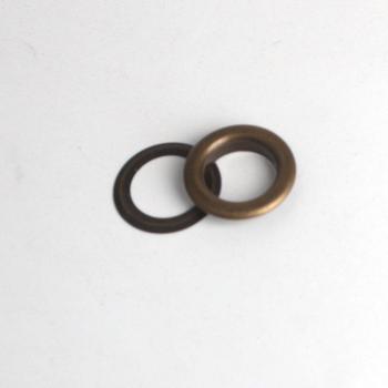 2000 Sets of 8MM Black Silver Metal Eyelets for Garments
