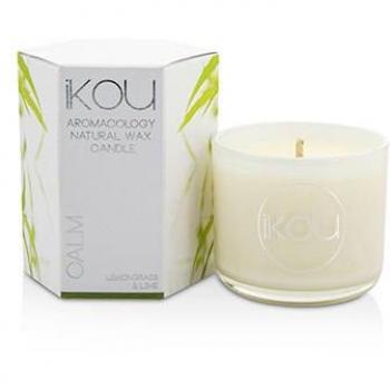 Bougie en verre de cire naturelle