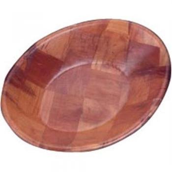 Handcrafted Oval Wooden Serving Bowl L093