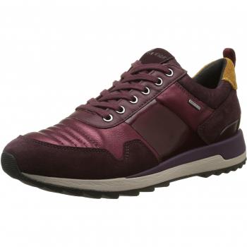 Rot, Geox D Aneko B ABX A, Scarpe da Ginnastica Basse Donna, 35 EU